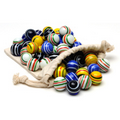 Assorted Stripe Marbles for Solitaire - Set of 33